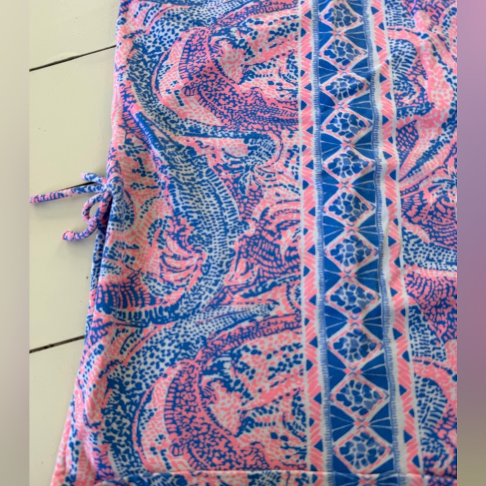 Lilly Pulitzer Girls Dress Summer Pink and Blue Sleeveless Dress girls size 8-10 - Picture 3 of 5